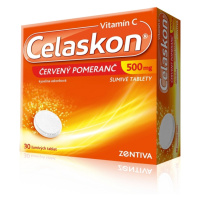 CELASKON Červený pomeranč 500 mg 30 šumivých tablet