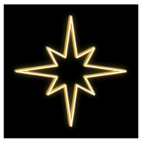 DecoLED LED světelný motiv hvězda, teple bílá, pr. 50 cm
