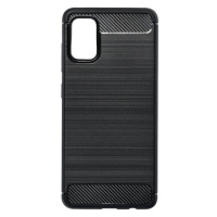 Pouzdro silikon Samsung A415 Galaxy A41 Forcell Carbon s výztuhou černé