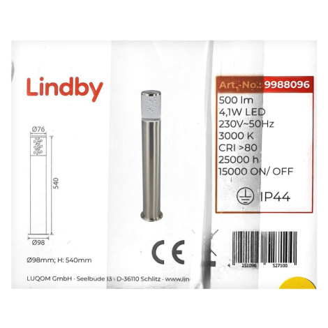Lindby Lindby - LED Venkovní lampa BELEN LED/4,1W/230V IP44