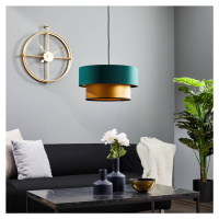 Maco Design Závěsná lampa Dorina, zelená/zlatá Ø 40 cm