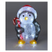 Vánoční LED dekorace Candy penguin, 24 cm