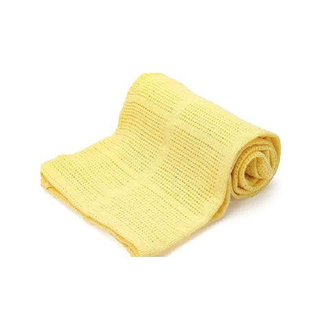 Chanar Bavlněná celulární deka 230 × 260cm, žlutá