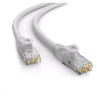 C-TECH kabel patchcord Cat6e, UTP, šedý, 40m