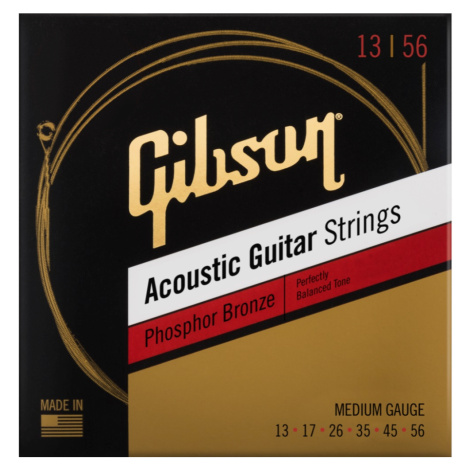 Gibson Phosphor Bronze Acoustic Guitar Strings Medium