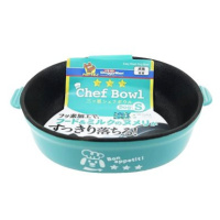 Japan Premium Miska na krmivo pro psy „Od šéfkuchaře“ s teflonovou vrstvou, vel. S, modrá