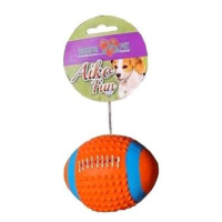 Cobbys Pet Aiko Fun Rugby míč pískací 9 cm