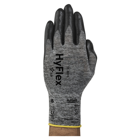 Ansell Pracovní rukavice HyFlex® 11-801, černá, bal.j. 12 párů, velikost 10