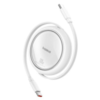 Navíjecí kabel USB-C / USB-C 100W Baseus Free2Draw Mini 1m Bílý