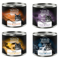 Wild Freedom konzervy, 6 x 200 g, 5 + 1 zdarma! - míchané balení (2x kuře, 2x kuře a treska, 1x 