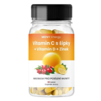 MOVit Vitamin C s šípky + Vitamin D + Zinek tbl.30