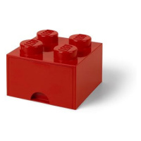 LEGO Úložný box 4 s šuplíkem - červená