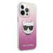 Karl Lagerfeld KLHCP13LCTRP hard silikonové pouzdro iPhone 13 / 13 Pro 6.1" pink Choupette Head