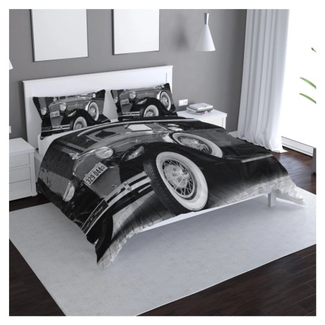 Povlečení Černobílý veterán - 140x220 / 90x70