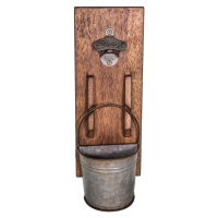 Nástěnný otevírák na lahve z borovicového dřeva Antic Line Deco