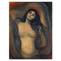 Obrazová reprodukce Madonna, 1895, Edvard Munch, 30 × 40 cm