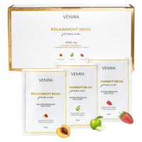 Venira Premium Kolagenový drink pro vlasy, nehty a pleť - meruňka, jablko, jahoda 30 sáčků