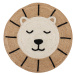 Dětský koberec Jute Kids Lion Natural Kruh Ø 100 cm