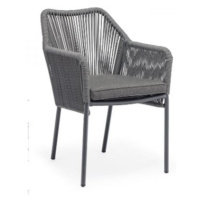 KARE Design Šedá zahradní židle Wave