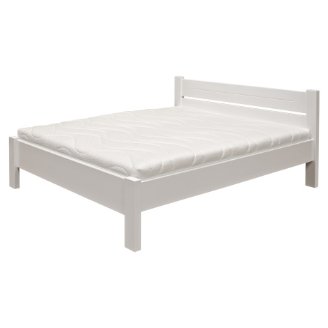 Postel Purtex Ema Rozměr: 200x200 cm, Materiál: Buk, Moření: Tabák