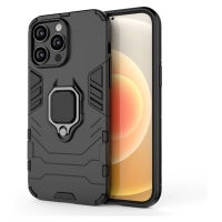 Pouzdro Ring Armor pro iPhone 14 Pro Max obrněné pouzdro s magnetickým držákem, černé