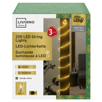 Livarno home Světelný LED řetěz, 200 LED (svazek/stříbrná)