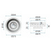 TooLight Stropní svítidlo Plafon LED APP412-C stříbrné