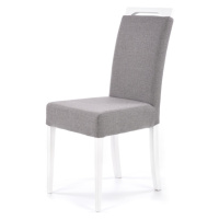Jídelní židle KINIERO, světle šedá/bílá