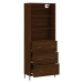 vidaXL Skříň highboard hnědý dub 69,5 x 34 x 180 cm kompozitní dřevo