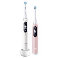 Oral-B iO Series 6 Duo White & Pink Sand set elektrických zubních kartáčků, 5 režimů, AI, časova