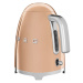 Rychlovarná konvice Smeg 50's style KLF03RGEU / 2400 W / 1,7 l / růžovozlatá