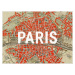 Mapa Paris Map - Historical & Vintage Maps, (40 x 30 cm)