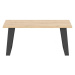 Konferenční stolek alfred - dub artisan/černá