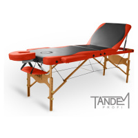 Skládací masážní stůl TANDEM Profi W3D DUO Barva: černo-oranžová