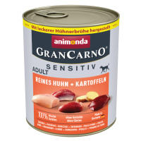 Animonda GranCarno Adult Sensitive 24 × 800 g - výhodné balení - čisté kuřecí & brambory