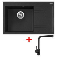 Sinks RIM 780 L Granblack + Elka černá matná