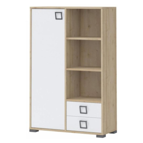 Regál Kiki K12-BK/KI-15 beech/white BAUMAX