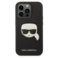 Zadní kryt Karl Lagerfeld PU Saffiano Karl Head pro Apple iPhone 14 Pro Max, černá