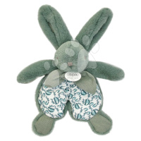 Plyšový zajíček na mazlení Bunny Comforter Sage Green Doudou et Compagnie v dárkovém balení zele