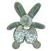 Plyšový zajíček na mazlení Bunny Comforter Sage Green Doudou et Compagnie v dárkovém balení zele