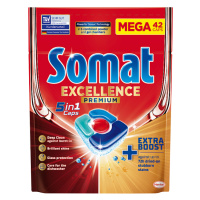 Somat Excellence Premium 5in1 Caps kapsle do automatické myčky na nádobí 42 ks 819g