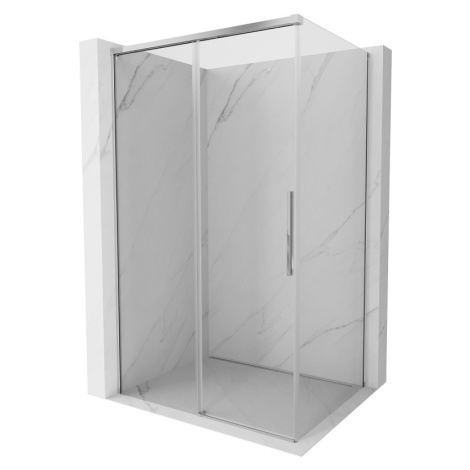 MEXEN/S Rox sprchový kout posuvný 145 x 110, transparent, chrom 8C2-145-110-01-00
