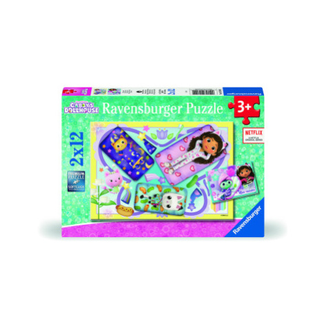 Puzzle Gábinčin kouzelný domeček 2x12 dílků RAVENSBURGER