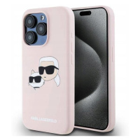 Pouzdro Karl Lagerfeld Silicone Magsafe Pro Iphone 15 Pro Růžové