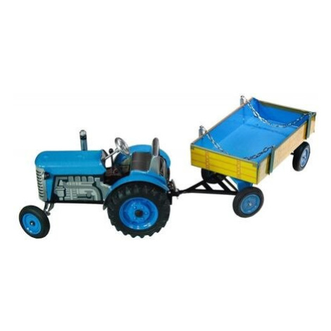 Kovap Traktor a valník (plastová kola) varianta modrý