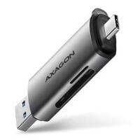 AXAGON CRE-SAC, card reader SD / microSD, UHS-I, SUPERSPEED USB-A + USB-C