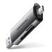 AXAGON CRE-SAC, card reader SD / microSD, UHS-I, SUPERSPEED USB-A + USB-C