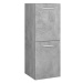 Koupelnová skříňka betonově šedá 30 x 30 x 80 cm dřevotříska 804992