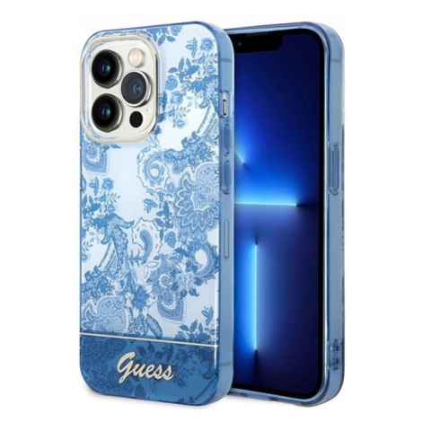 Guess GUHCP14LHGPLHB iPhone 14 Pro 6,1 modrá/blue hardcase Porcelain C