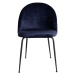 Norddan Designová židle Ernesto, modrá / černá